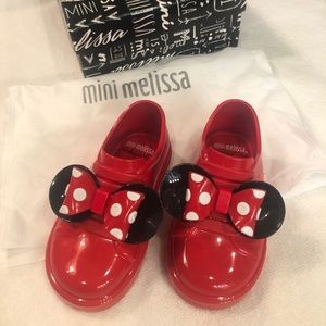 Mini Melissa Minnie Mouse Shoes New!! 7